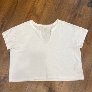 MADEWELL V- Neck Cropped Tee
